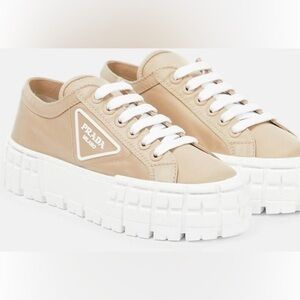 Prada Double Wheel Nylon Gabardine Sneakers